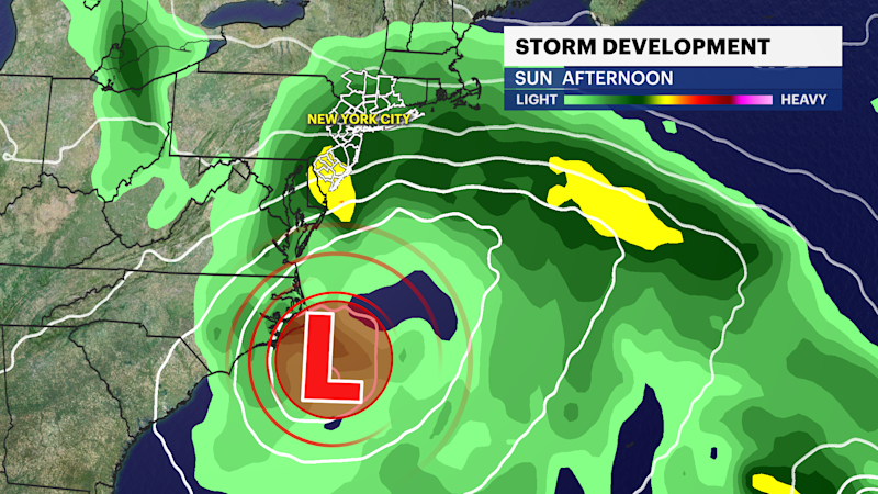 Story image: Potent coastal storm looms, but will it be a glancing blow or a direct hit?