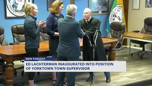 New Town Supervisor Ed Lachterman inaugurated at Yorktown Town Hall
