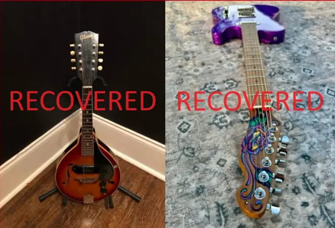 Story image: Police: Detectives find second instrument stolen from rock band Heart