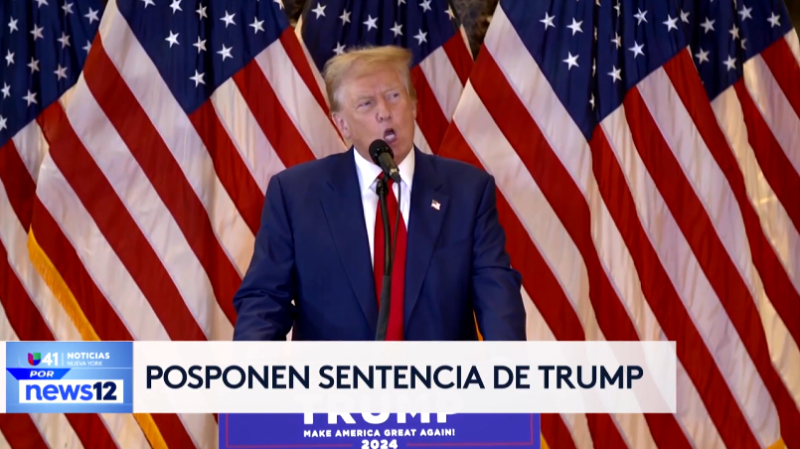 Story image: Univision 41 News Brief: Posponen sentencia de Trump