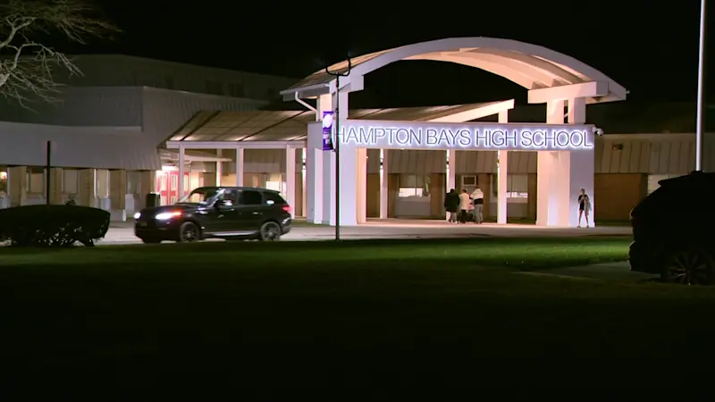 Story image: Report of gun near Hampton Bays High School triggers lockdown, later tied to 'senior assassin' game