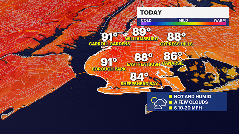 Story image: Potential for heavy rain this week in Brooklyn