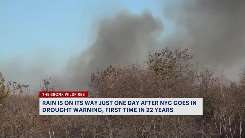 Story image: Rain on its way to NYC, days after mayor announces drought warning for 1st time in 22 years