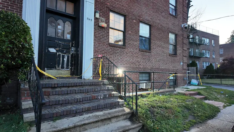 Story image: Teen stabbed to death outside apartment building in Hempstead; suspect on the run