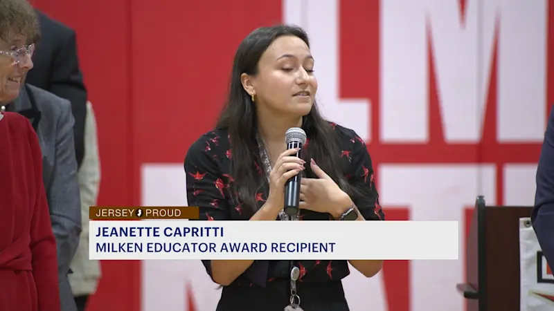 Story image: Jersey Proud: Lawrence Twp. teacher wins prestigious Milken Educator Award