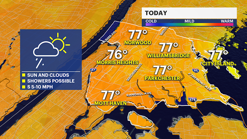 Story image: Several chances of thunderstorms to start September across The Bronx