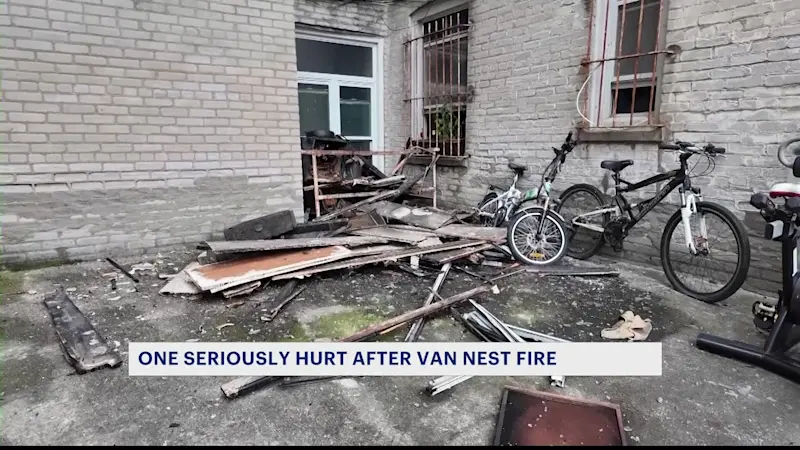 Story image: Van Nest apartment fire leaves one resident with serious injuries