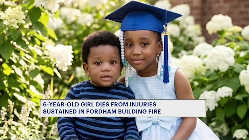 Story image: Second child dies after fire tears through Fordham apartment building