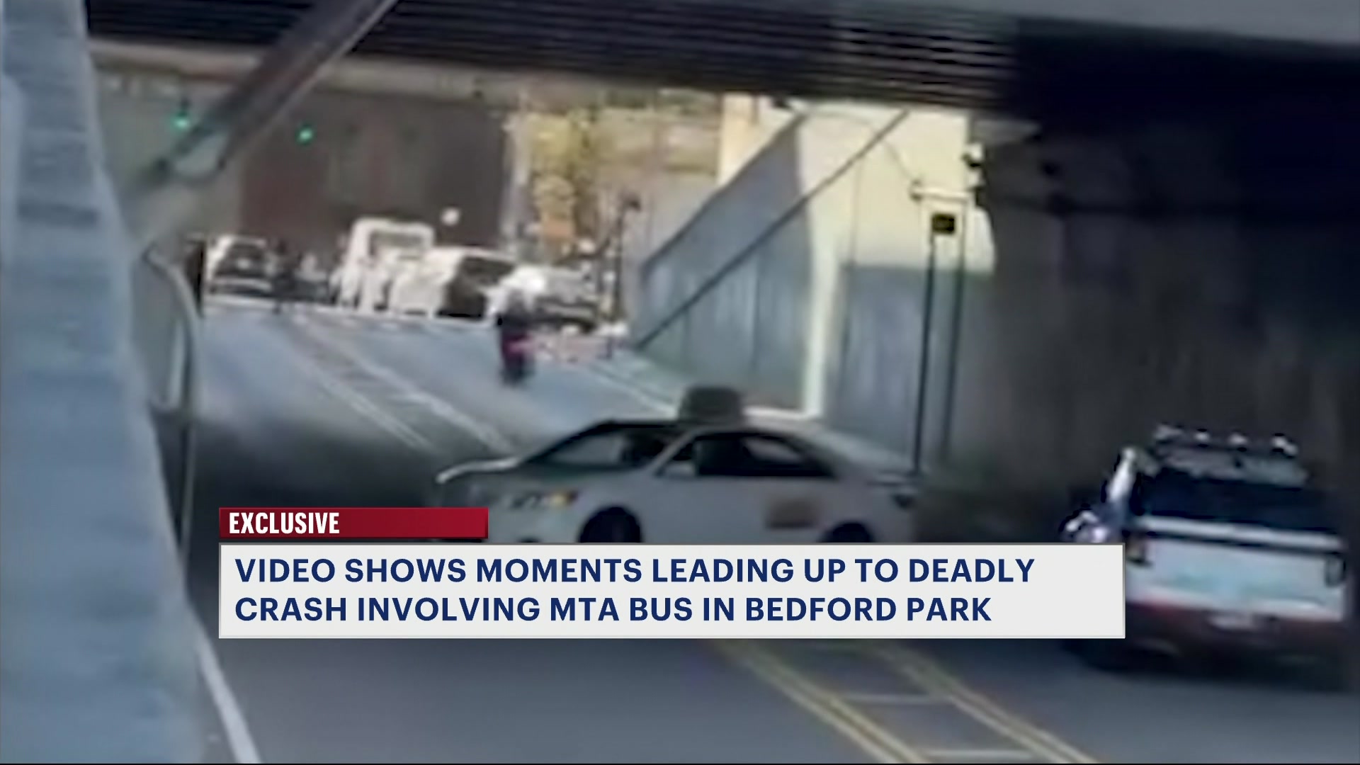 Video shows Bronx moped driver flee from police before fatal crash with MTA bus