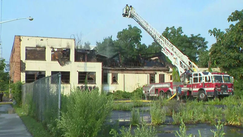 Story image: Vacant building fire in Plainfield causes roof collapse; investigation underway
