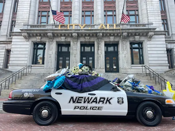 Story image: Newark mourns the loss of Detective Joseph Azcona