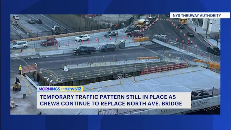 Story image: Construction on historic New Rochelle bridge over I-95 alters traffic flow