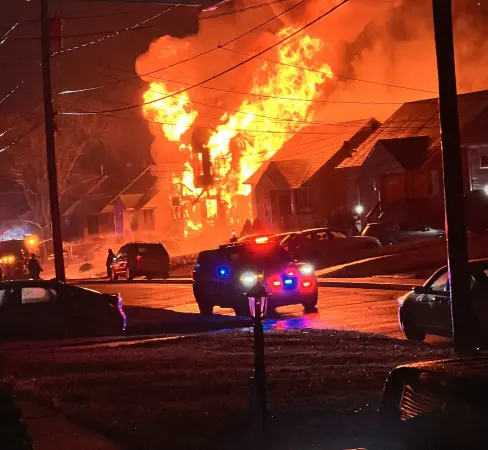 Story image: Massive fire destroys homes in Woodbridge