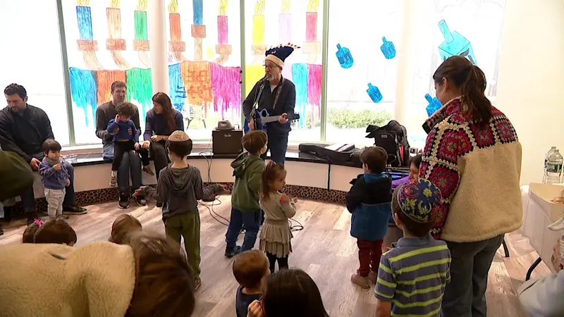 Story image: Chabad of Wilton's 'Chanukah Dreidel House' celebrates new Jewish community center