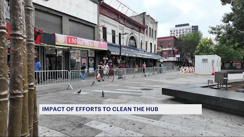 Story image: Business owners have mixed feelings on efforts to clean The Hub