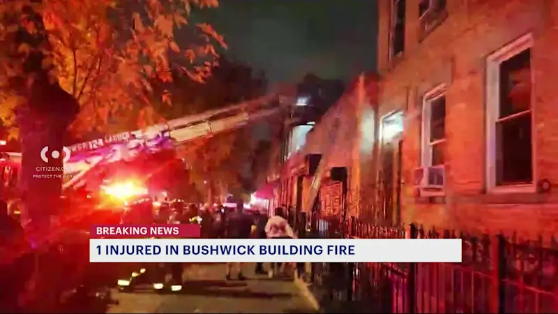 Story image: 1 person injured in overnight building fire in Bushwick
