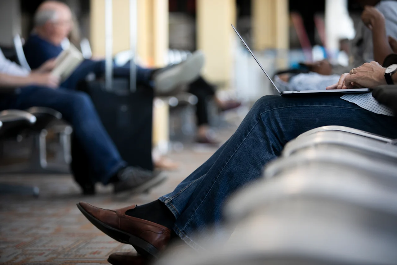 Travelers at airport