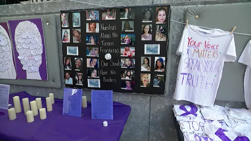 Story image: Vigil for Domestic Violence Awareness Month honors lives lost and supports survivors