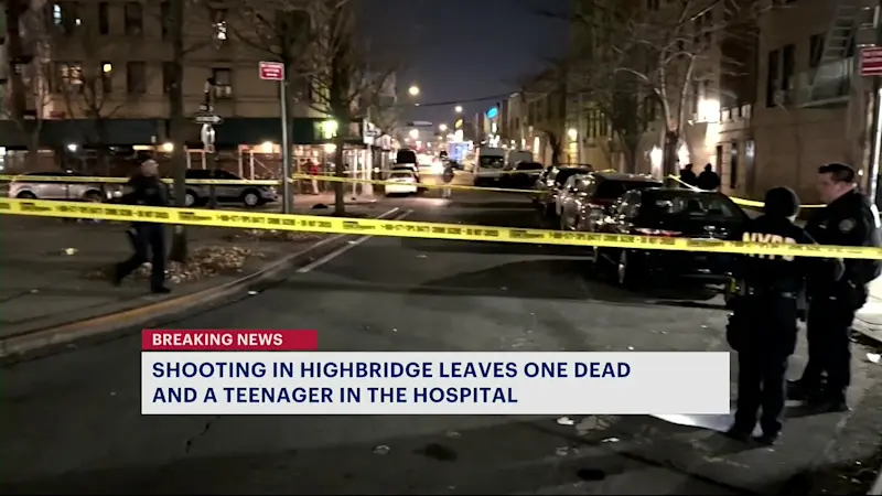 Story image: Police: 1 dead, 1 hospitalized in shooting in Highbridge