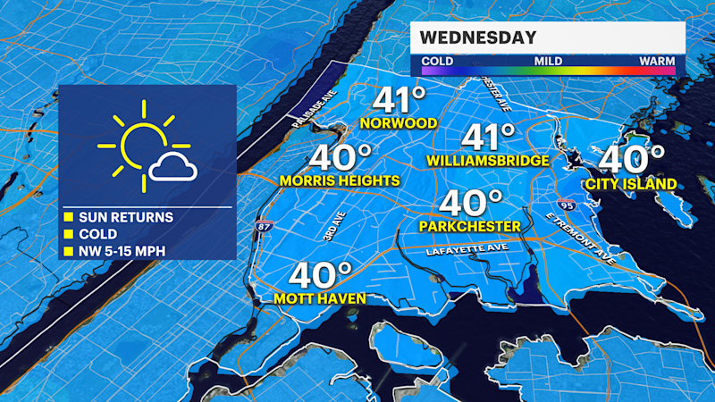 Story image: STORM WATCH: Freezing temperatures could lead to hazardous conditions overnight in The Bronx