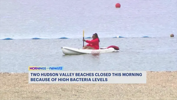 Two Hudson Valley beaches closed due to high bacteria levels 