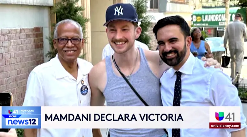 Story image: Univision 41 News Brief: Mamdani declara victoria