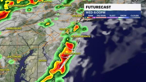 STORM WATCH: Tracking a line of strong storms headed toward NJ for Wednesday