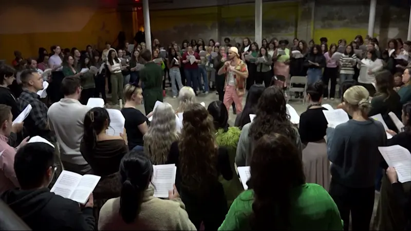 Story image: One-Day Choir strikes chord with music lovers in Brooklyn