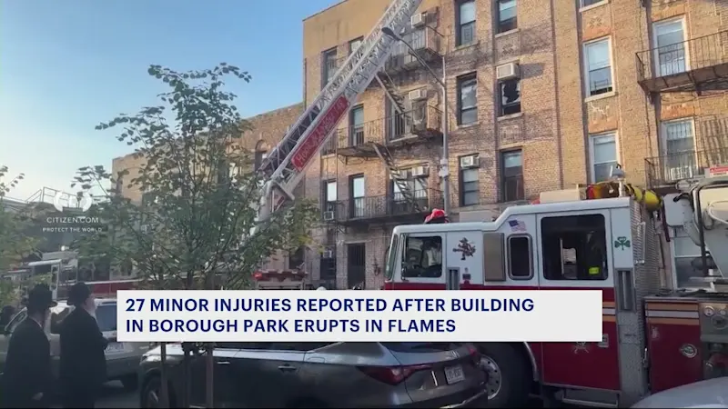 Story image: 27 injured in Borough Park fire