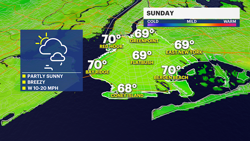 Story image: Cool and breezy start to June in Brooklyn