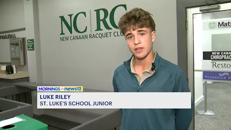 Story image: New Canaan high school student starts local tennis ball recycling initiative