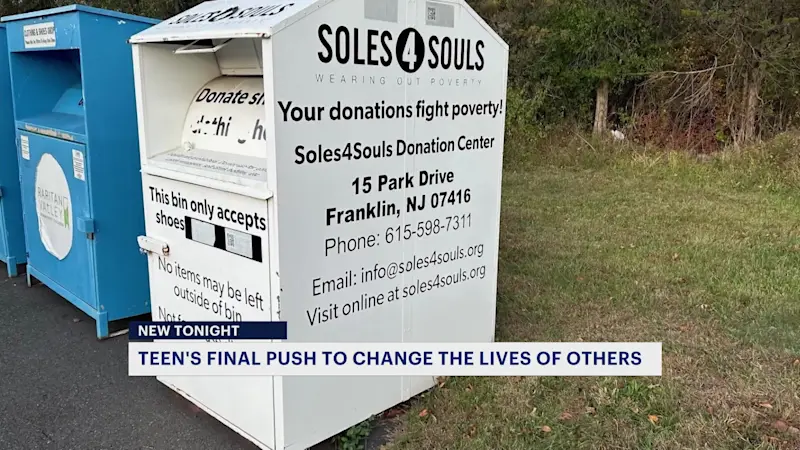 Story image: Teen holds final shoe donation drive, seeks someone to take over effort