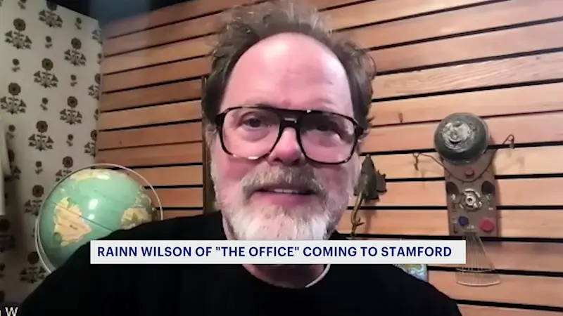 Story image: 'Bears. Beets, Battlestar Galactica:' Rainn Wilson, of 'The Office,' coming to Stamford