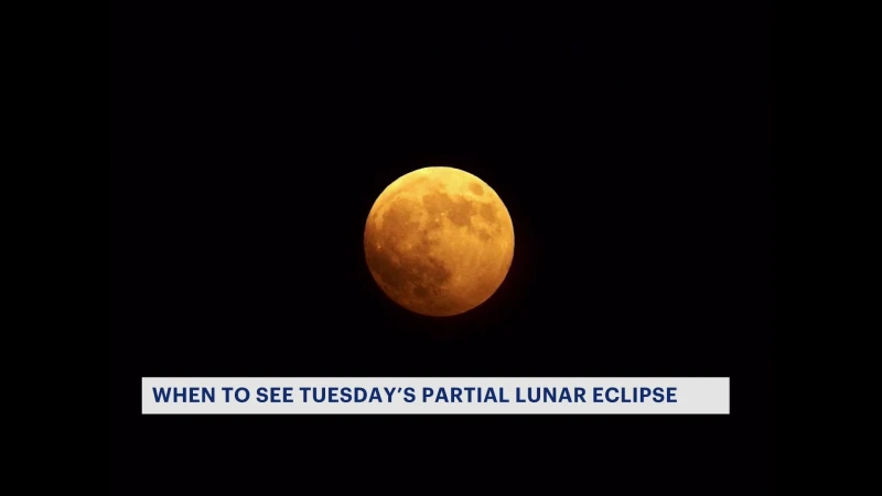 Story image: Tri-state area to witness partial lunar eclipse of Harvest Moon