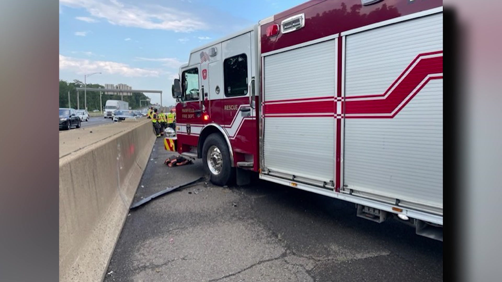 News 12 | Connecticut | Pickup Truck Crashes Into Fire Truck On I 95 In ...