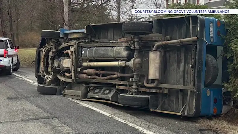 Story image: Officials: 15 landscapers injured in Blooming Grove bus crash