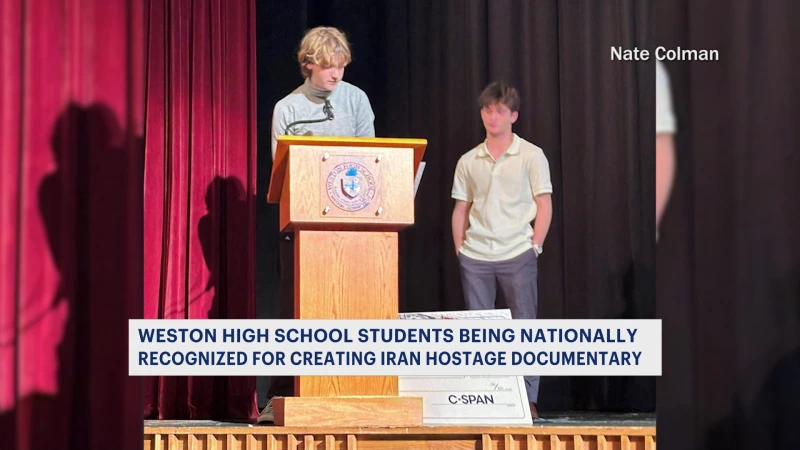 Story image: Students in Weston receive national recognition for documentary