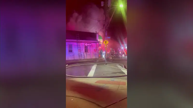 Story image: Fire destroys beloved Main Street Pub and barber shop next door in Kings Park