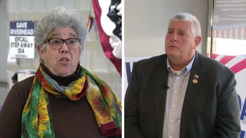 Story image: Riverhead supervisor candidates divided on migrant issue but closer on Epcal development
