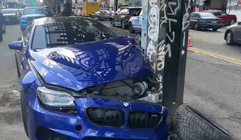 Story image: FDNY: Multiple cars crash on Jerome Avenue; 1 hospitalized