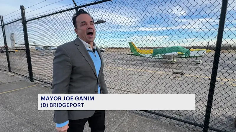Story image:  Mayor Joe Ganim makes fresh push to bring commercial airline service to CT's biggest city
