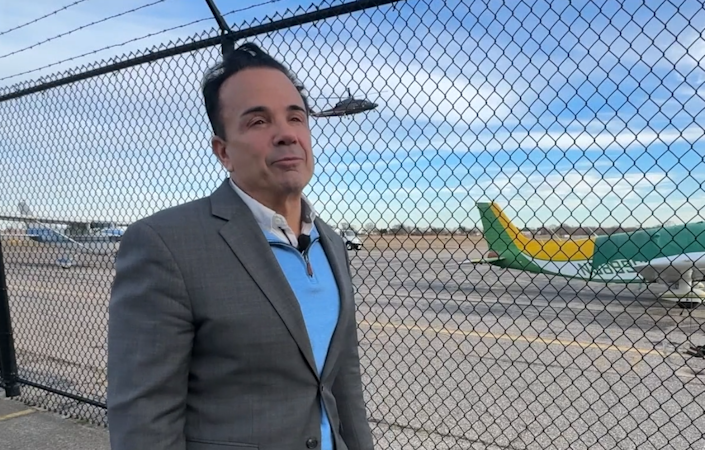Story image:  Mayor Joe Ganim makes fresh push to bring commercial airline service to CT's biggest city