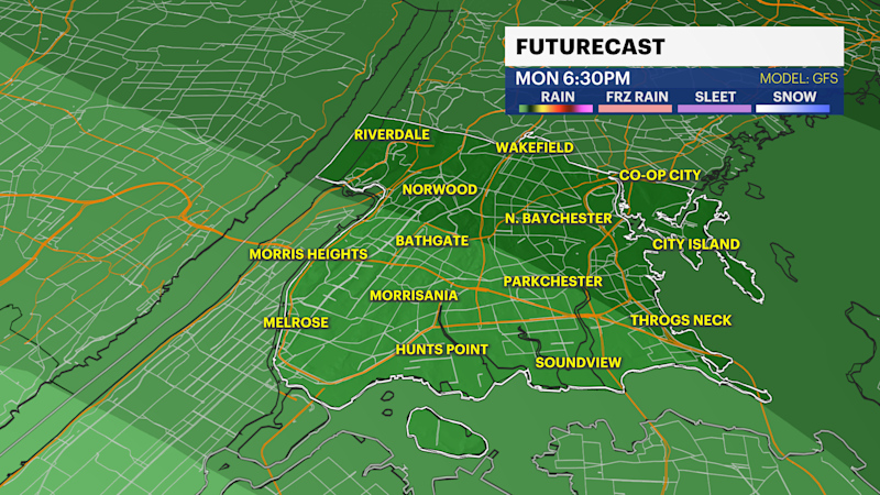 Story image: STORM WATCH: Several rounds of rain and chance of thunderstorms in Brooklyn
