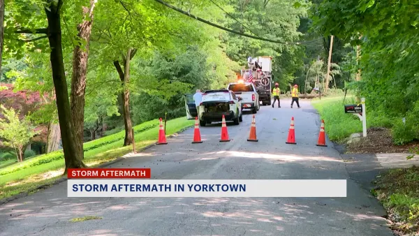 Crews work to restore power in Yorktown following Wednesday’s storm