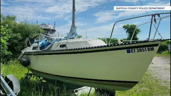 Suffolk police to auction off sailboat discovered adrift in Bellport Bay