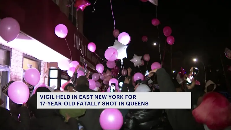 Story image: Vigil held for 17-year-old fatally shot in Queens