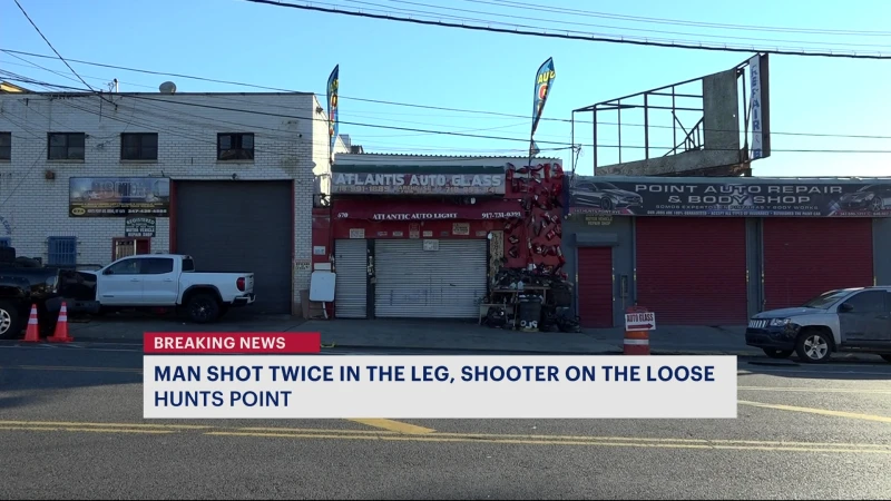 Story image: NYPD: Man hospitalized, shot twice in leg on Hunts Point Avenue