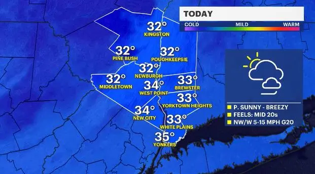 Story image: STORM WATCH: System moves in for the weekend bringing flurries and snow showers