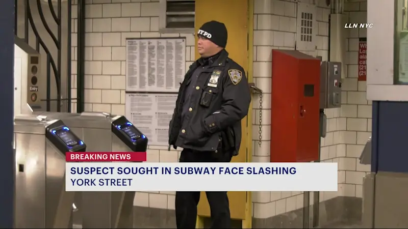 Story image: NYPD: Man’s face slashed at Dumbo subway station; suspect sought