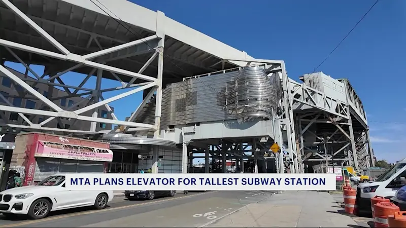 Story image: Climbing 'Mount Everest' to catch the train? MTA plans elevator for city’s tallest subway station